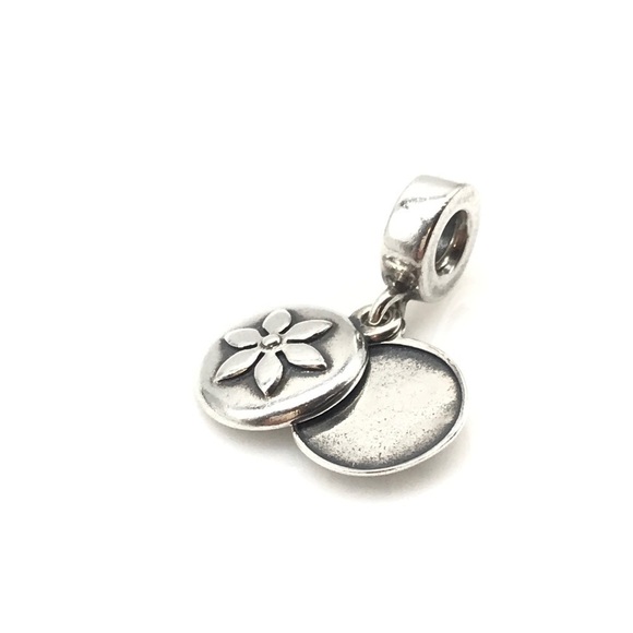 Pandora Breast Cancer Awareness Flower Dangle Charm - Picture 5 of 5